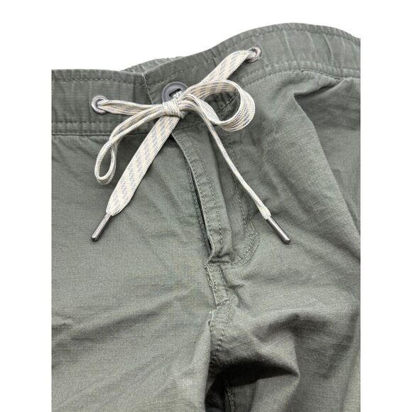 Vuori Women's Ripstop Pants Army Green Size XS Organic Cotton Drawstring Pockets - Picture 7 of 10
